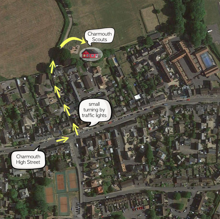 How to get to Charmouth Scouts